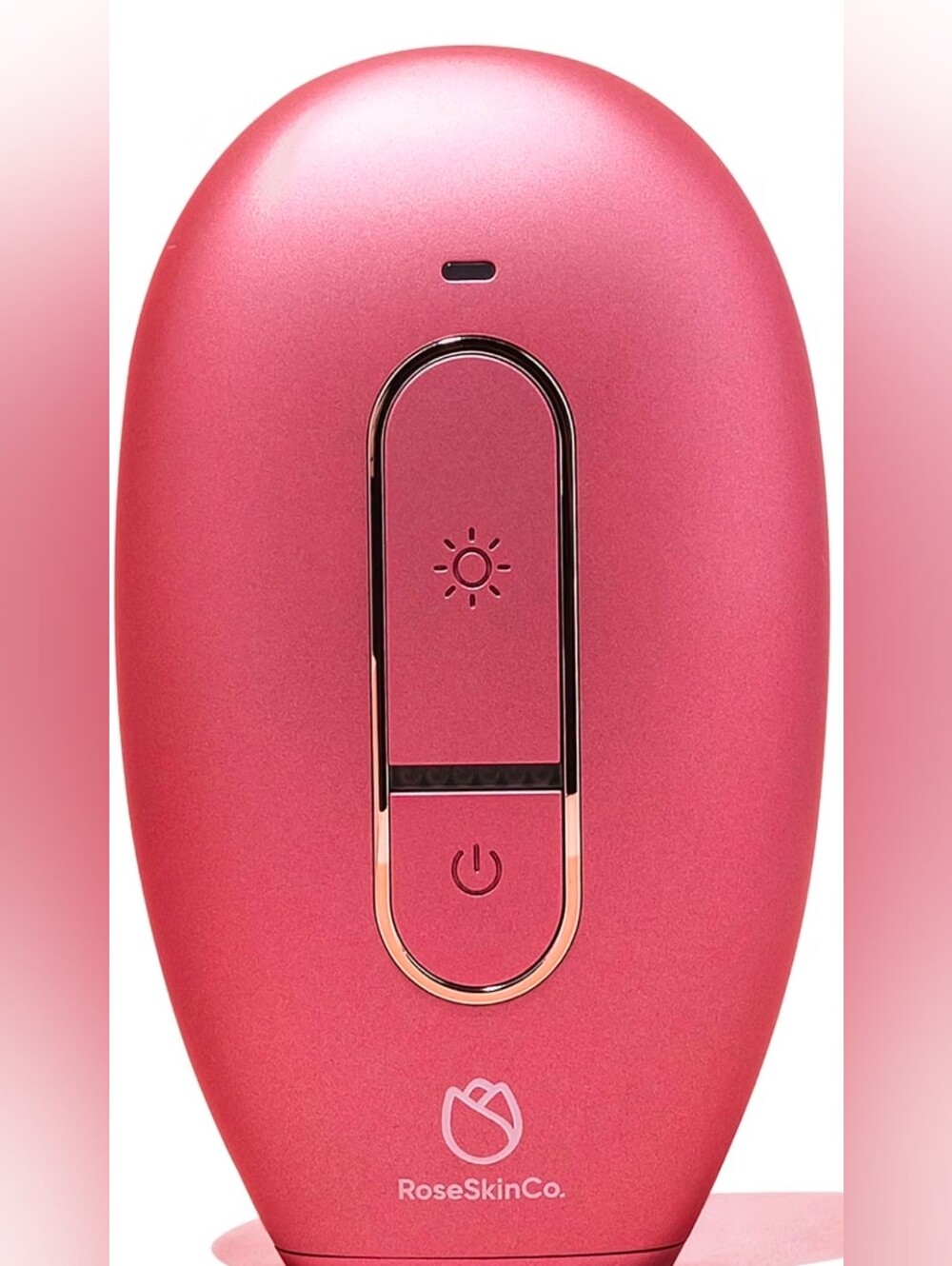 Handheld Pink LED Device with Power & Light Controls. Lazer Hair Removal.